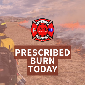 Prescribed burn announcement decorative graphic