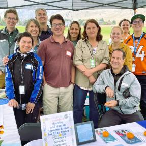 HHS team doing outreach at What's Up Boulder.