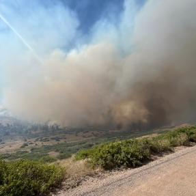 a view of a recent fire on the front range