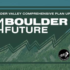 Boulder Valley Comprehensive Plan Bumper Sticker Over Flatirons