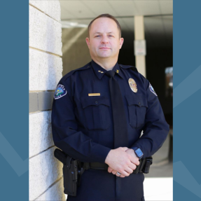 Headshot of new police chief Stephen Redfearn