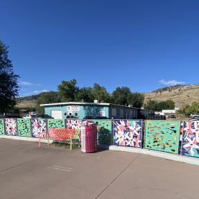 Bus shelter art 