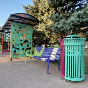 Bus shelter art 1