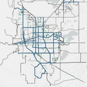 snow removal routes map for illustrative purposes only