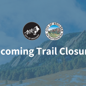 Trail closure graphic sign